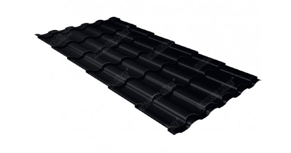 Металлочерепица кредо 0,45 Drap RAL 9005 черный купить в Барнауле