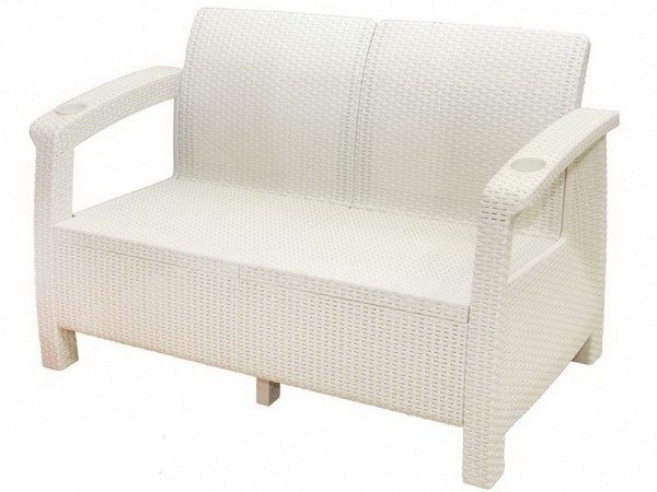Двухместный диван Yalta Sofa Seаt белый купить в Барнауле