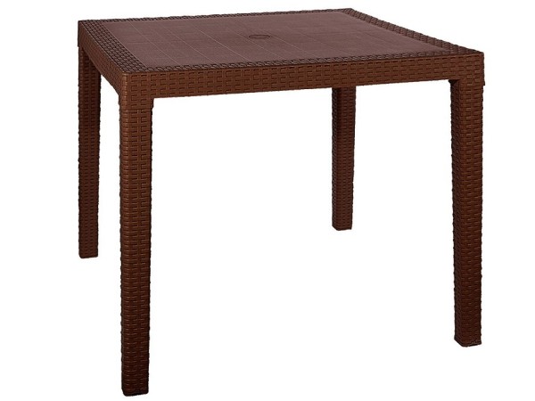Стол квадратный FIJI Quatro Table Коричневый купить в Барнауле