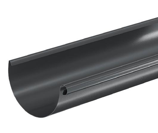 Водосток Aquasistem, система 125x90 - Водосточный желоб 3.00м RAL 7024 Тёмно-серый купить в Барнауле