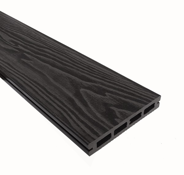 Террасная доска из ДПК Terrapol Смарт 3D Пустотелая с пазом Черное дерево купить в Барнауле