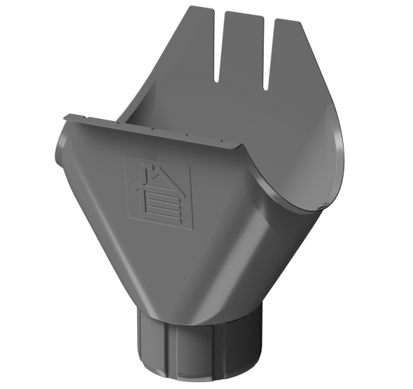 Воронка желоба D125 Döcke STAL PREMIUM Графит, (RAL 7024) купить в Барнауле