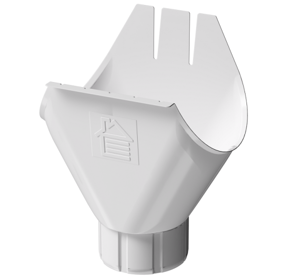 Воронка желоба D125 Döcke STAL PREMIUM Пломбир, (RAL 9010) купить в Барнауле