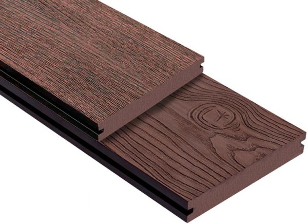 Террасная доска ДПК Outdoor 3D полнотелая STORM/OCEAN BROWN коричневая микс купить в Барнауле