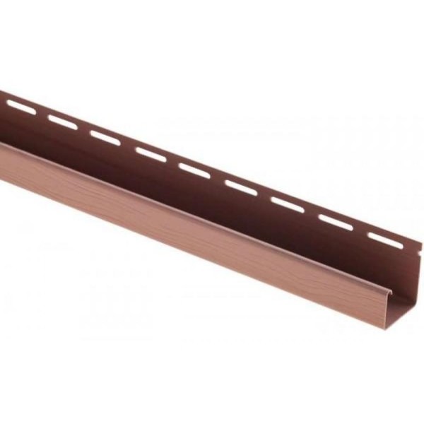 J-профиль Люкс Крашенный, T-15, ВН, Красно-коричневый купить в Барнауле
