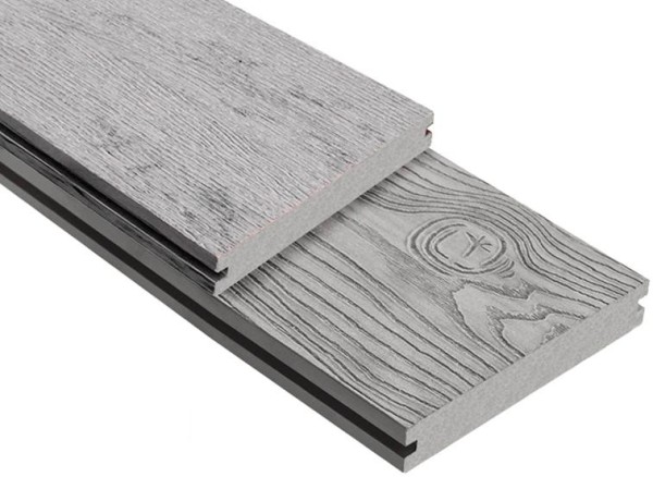 Террасная доска ДПК Outdoor 3D полнотелая STORM/OCEAN GREY серая микс купить в Барнауле