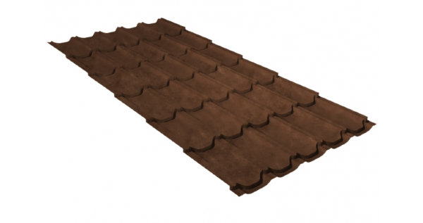Металлочерепица квинта плюс 0,45 Safari Twincolor Brown купить в Барнауле