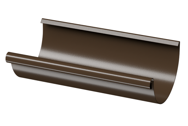Желоб полукруглый D125 3 м Döcke STAL PREMIUM Каштан, (RAL 8017) купить в Барнауле