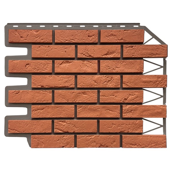 Фасадная панель FineBer, Кирпич Баварский, Терракотовый купить в Барнауле Фасадная панель FineBer, Кирпич Баварский, Терракотовый купить в Барнауле