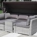 Диван-Трансформер AFINA плетеный из иск. ротанга AFM-320G Grey купить в Барнауле