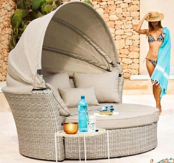 Диван-Трансформер AFINA плетеный из иск. ротанга AFM-325 Beige купить в Барнауле