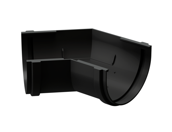 Угол желоба универсал 135˚ Docke Premium ПВХ - Карбон купить в Барнауле