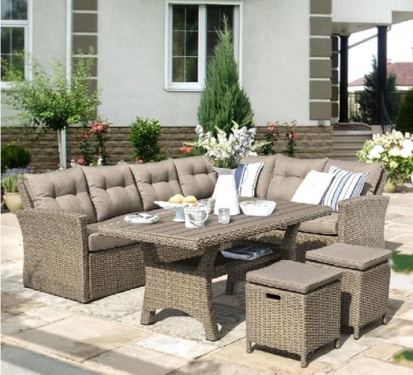 Комплект мебели AFINA плетеной из иск. ротанга AFM-307B Beige купить в Барнауле