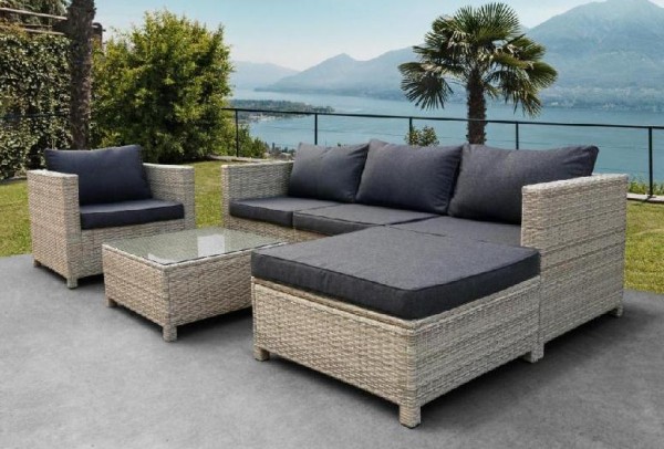 Комплект мебели AFINA плетеной из иск. ротанга YR821G Grey/Grey купить в Барнауле
