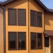 Фиброцементный сайдинг Latonit Красное дерево (RAL 8001/8008) купить в Барнауле