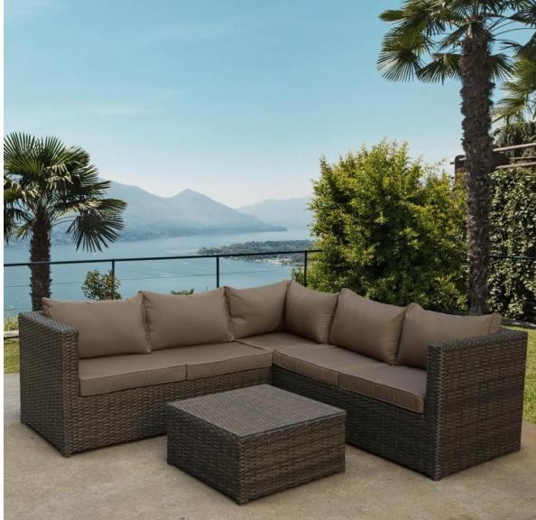 Комплект мебели AFINA плетеной из иск. ротанга YR825A Brown/Beige купить в Барнауле