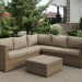 Комплект мебели AFINA плетеной из иск. ротанга YR825B Beige купить в Барнауле