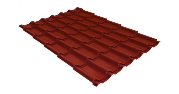 Металлочерепица классик 0,5 Satin RAL 3009 оксидно-красный купить в Барнауле