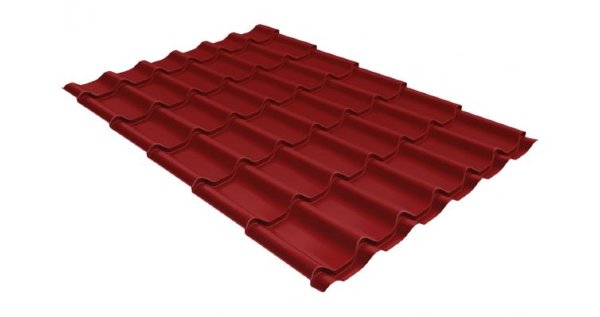 Металлочерепица классик 0,5 Satin RAL 3011 коричнево-красный купить в Барнауле