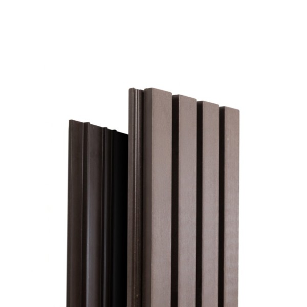 Фасадная доска Ecodecking Техно реечная 200х26х3000 Венге купить в Барнауле Фасадная доска Ecodecking Техно реечная 200х26х3000 Венге купить в Барнауле