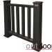 Ограждение из ДПК Outdoor Классик 3D STORM чёрный купить в Барнауле