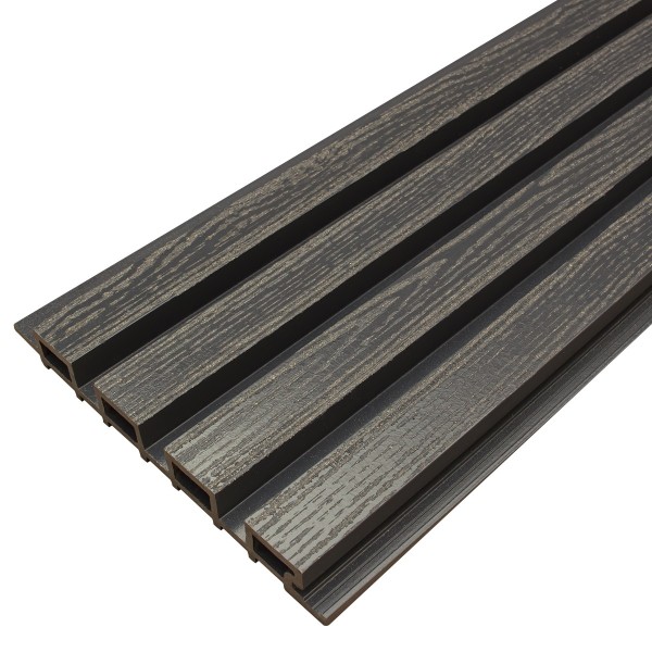 Фасадная доска из ДПК Faynag Wood Рейка Мокрый Асфальт купить в Барнауле