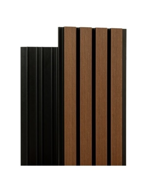 Фасадная реечная панель Ecodecking Скай коэкструзия 200х20х3000 Тик купить в Барнауле Фасадная реечная панель Ecodecking Скай коэкструзия 200х20х3000 Тик купить в Барнауле