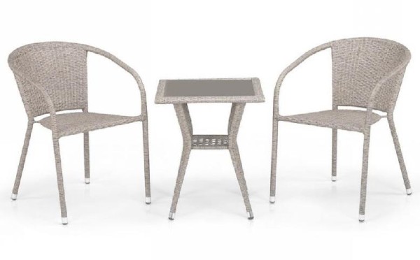 Комплект плетеной мебели AFINA из иск. ротанга T25C/Y137C-W85 Latte 2Pcs купить в Барнауле