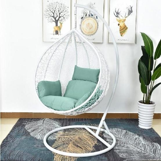 Кресло Подвесное из искусственного ротанга AFM-168A-L White/Green купить в Барнауле