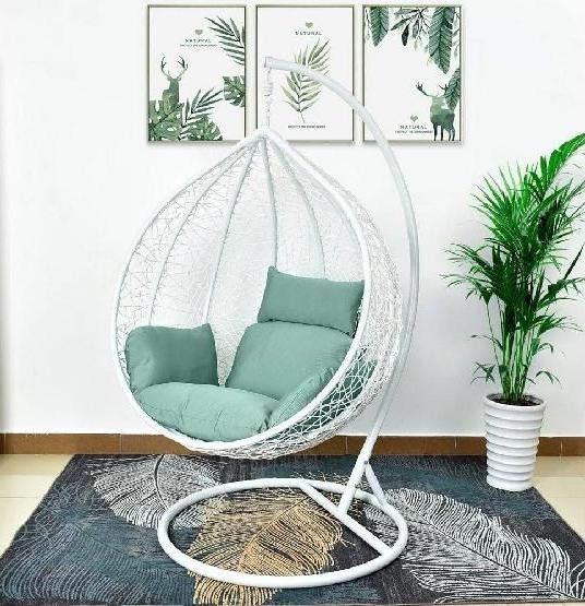 Кресло Подвесное из искусственного ротанга AFM-168A-XL White/Green купить в Барнауле