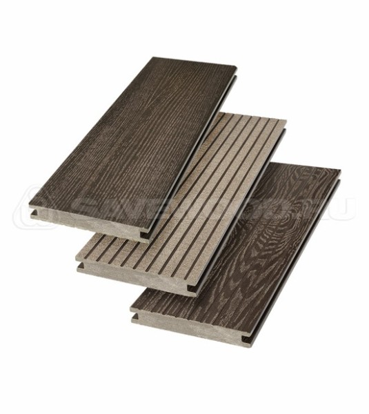 Террасная доска SW Fraxinus (R) полнотелая «SaveWood» Темно-коричневый купить в Барнауле