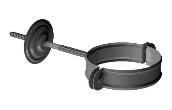 Хомут трубы D90 Döcke STAL PREMIUM Графит, (RAL 7024) купить в Барнауле