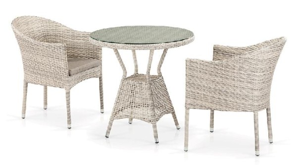Комплект плетеной мебели AFINA из иск. ротанга T705ANT/Y350-W85 Latte 2Pcs купить в Барнауле