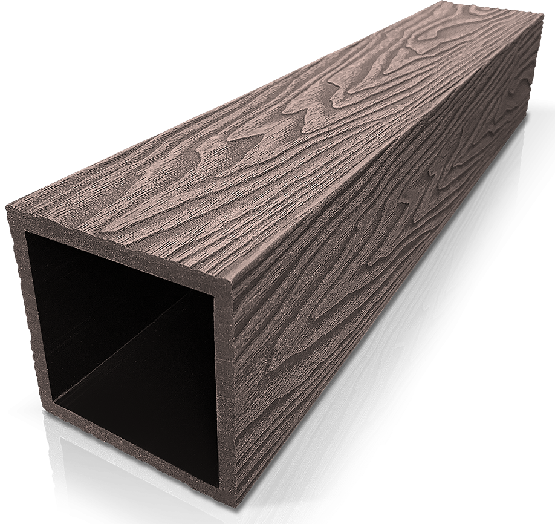 Столб ДПК 3D GardenParkett фактура дерева Венге купить в Барнауле