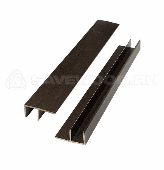 F-профиль ДПК Savewood – Тёмно-коричневый купить в Барнауле
