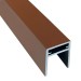 П-профиль Алюминиевый EasyDecking 35x25 Коричневый купить в Барнауле
