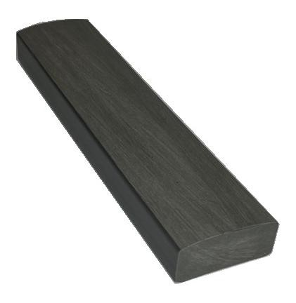 Лавочный брус Ecodecking Некст полнотелый брашированный 70х35 графит купить в Барнауле