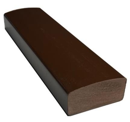 Лавочный брус Ecodecking Некст полнотелый глянцевый 70х35 шоколад купить в Барнауле
