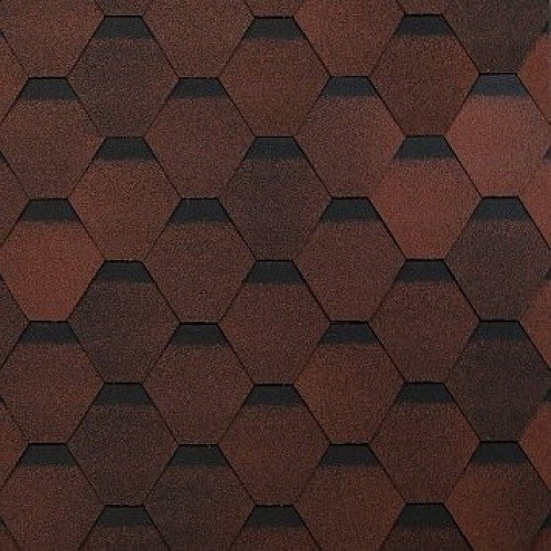 Гибкая черепица Shinglas, коллекция Оптима – Красный купить в Барнауле