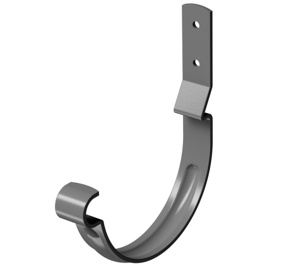 Карнизный крюк короткий (гнутый) D125 Döcke STAL PREMIUM Графит, (RAL 7024) купить в Барнауле