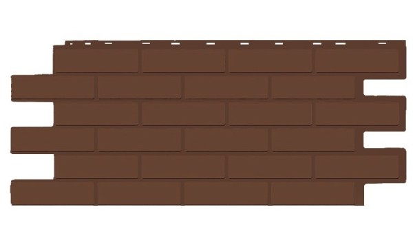 Фасадная панель T-Siding Кирпич Модерн Эко Браун купить в Барнауле