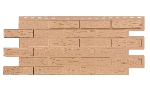 Фасадная панель T-Siding Кирпич Саман Эко Крем купить в Барнауле