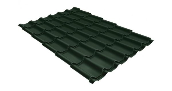 Металлочерепица классик 0,5 Satin RR 11 темно-зеленый купить в Барнауле